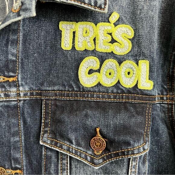 FREE PEOPLE x SANDRINE ROSE Women’s Tres Cool Oversized Denim Jacket Size Large - Picture 8 of 10